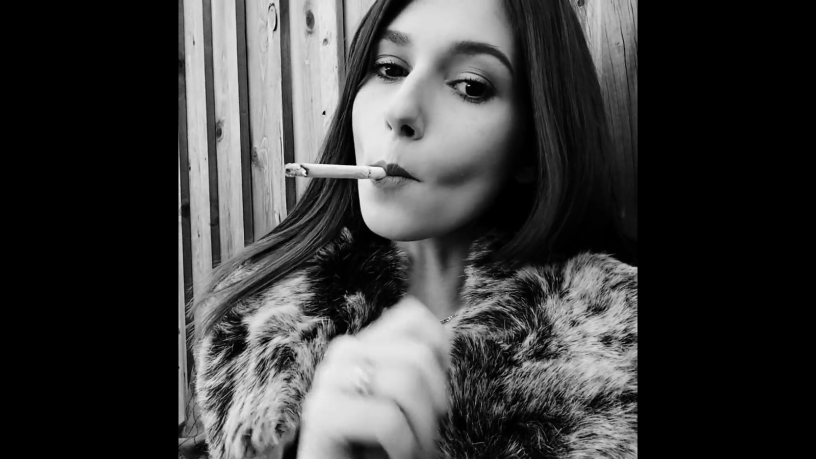 Black and White RealSmokingGirl
